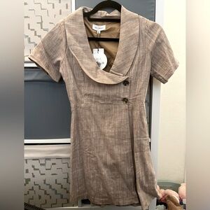 Lost + Wander Elegant Tan Dress